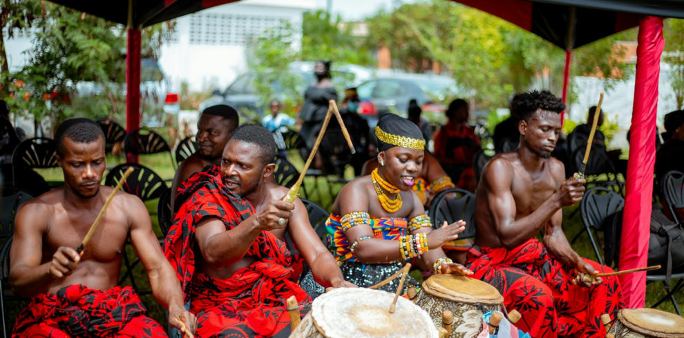 Traditional drummers, Ghana
