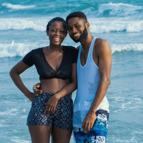 On the beach in Ghana